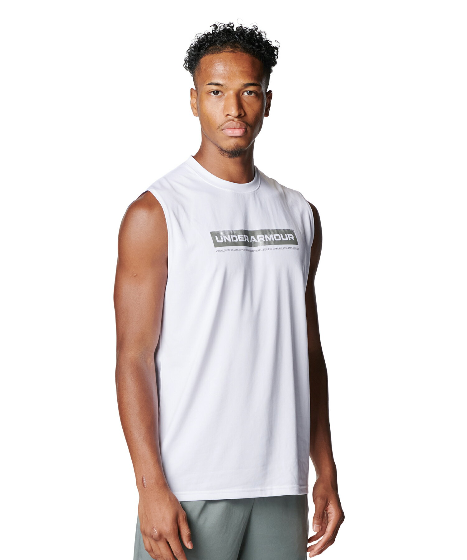 乐天商城 - 公式 アンダーアーマー UNDER ARMOUR メンズ UAテック ワードマーク スリーブレス シャツ Train タンクトップ ノースリーブ 00 6012543 アウトドア スポーツ ジム 運動 部活 吸汗 速乾 伸縮 臭い軽減