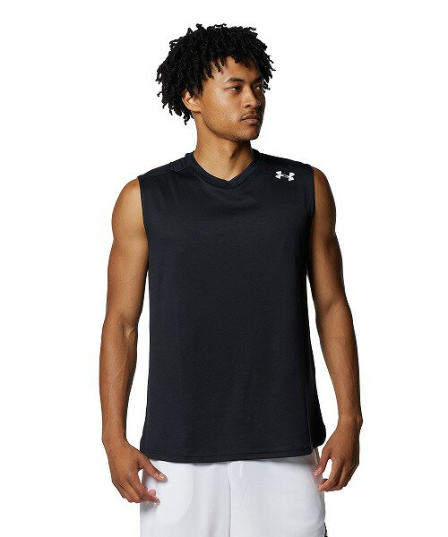 公式 アンダーアーマー UNDER ARMOUR メンズ バスケットボール Tシャツ UA ロングショット スリーブレス Tシャツ バスケ ノースリーブ タンクトップ 1375345 トップス カットソー 吸汗速乾 ポケット アウトドア 運動 部活 スポーツ ジム