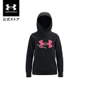 【アウトレット】公式 アンダーアーマー UNDER ARMOUR UA ライバルフリース ロゴ フーディー トレーニング キッズ 1366046 フリース 起毛 長袖 トップス パーカー プルオーバー キッズ ジュニア 子供服 裏起毛 保温 吸汗速乾 ロゴ ポケット アウトドア スポーツ 部活