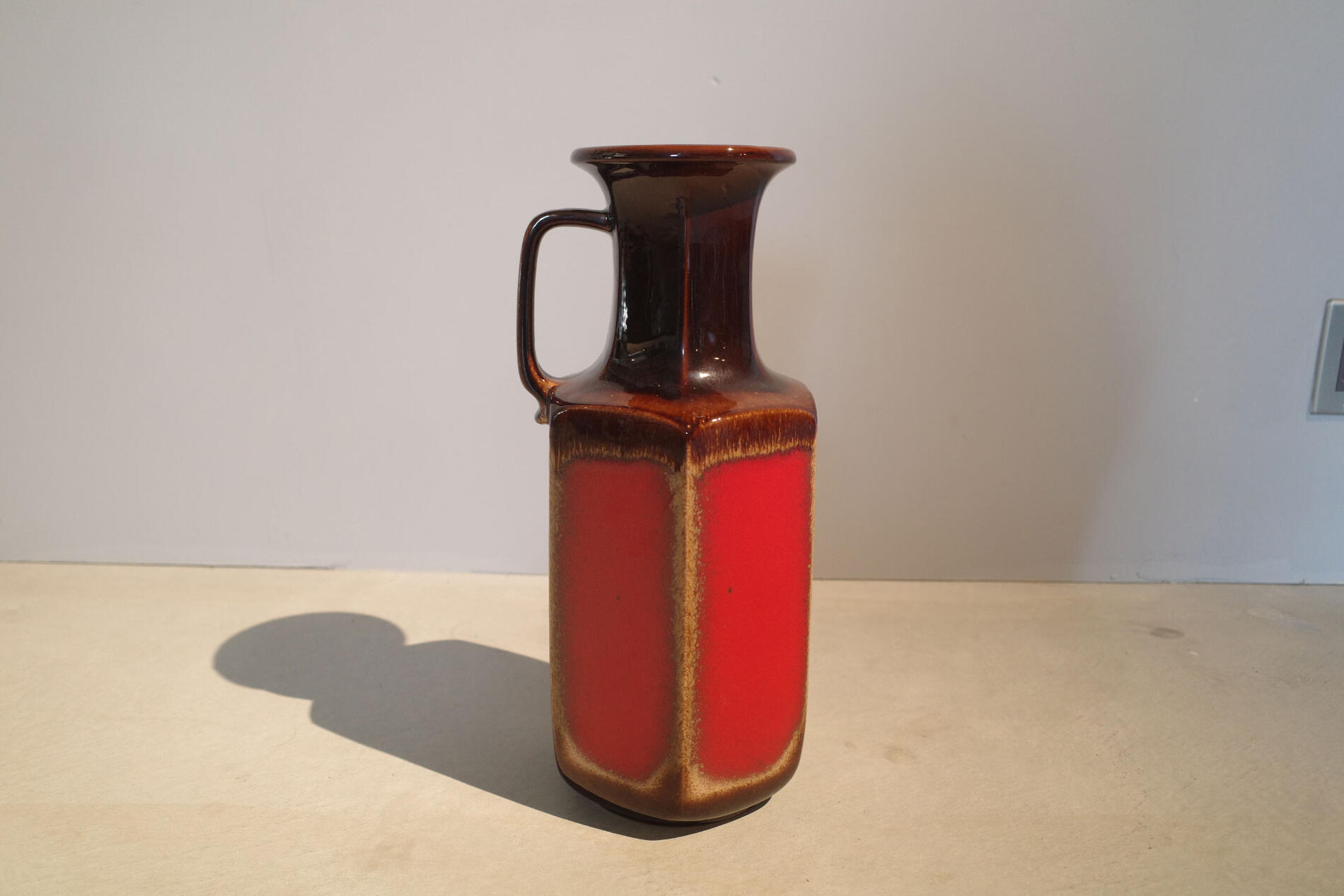 Fat lava/ファットラヴァ ファットラバ 西ドイツ製 肥えた溶岩 特大 Vintage/ヴィンテージ 陶器 焼物 器 壺 容器 花器 花瓶 土器 セラミック フラワーベース 食器 店舗ディスプレイ ギフト Antique/アンティーク コレクターズアイテム 雑貨 アート ART 古物 骨董品 5【中古】