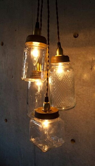 新品未使用品 In the Bottle lamp coffee / イン ザ ボトル ランプ コーヒー pendant ペンダントライト ペンダントランプ 照明 北欧雑貨 インダストリアルデザイン ガラス瓶 Vintage/ヴィンテージ 家具 定価9350円 新古品 保管品【中古】