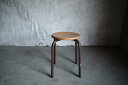 フランスにて買い付け Antique wood stool/アンティーク ウッドスツール フレンチアンティーク ブロカント ブラウン 茶色 イス 椅子 木製 シ...