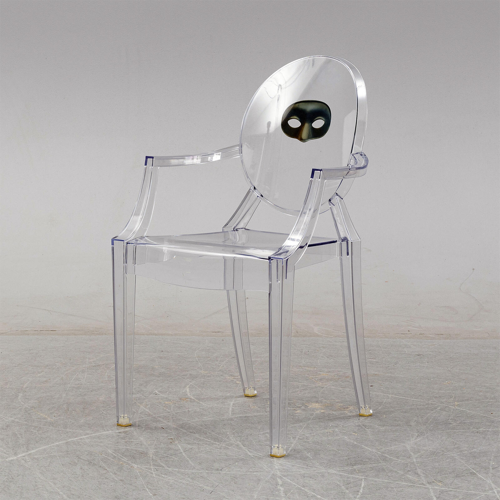 SALE 廃盤希少品 レア Kartell/カルテル Louis Ghost / ルイ ゴースト MASK/マスク モチーフ 残り1脚のみ Philippe Starck/フィリップ スタルク イタリア製 Italy製 正規品保証 チェア 椅子 イ…