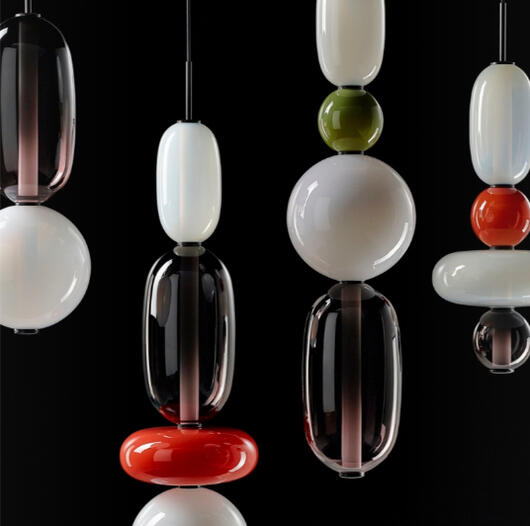 BOMMA/ボマ Pebbles Pendant Short 5 /ぺブル ペンダント ショート 5 Boris Klimek デザイン Glass lamp/ガラスランプ カラーガラス ペンダントランプ ペンダントライト アート ART 美術品 芸術品 チェコ共和国 スタジオノイ 正規代理店 正規品保証 送料無料【新品】 [2]