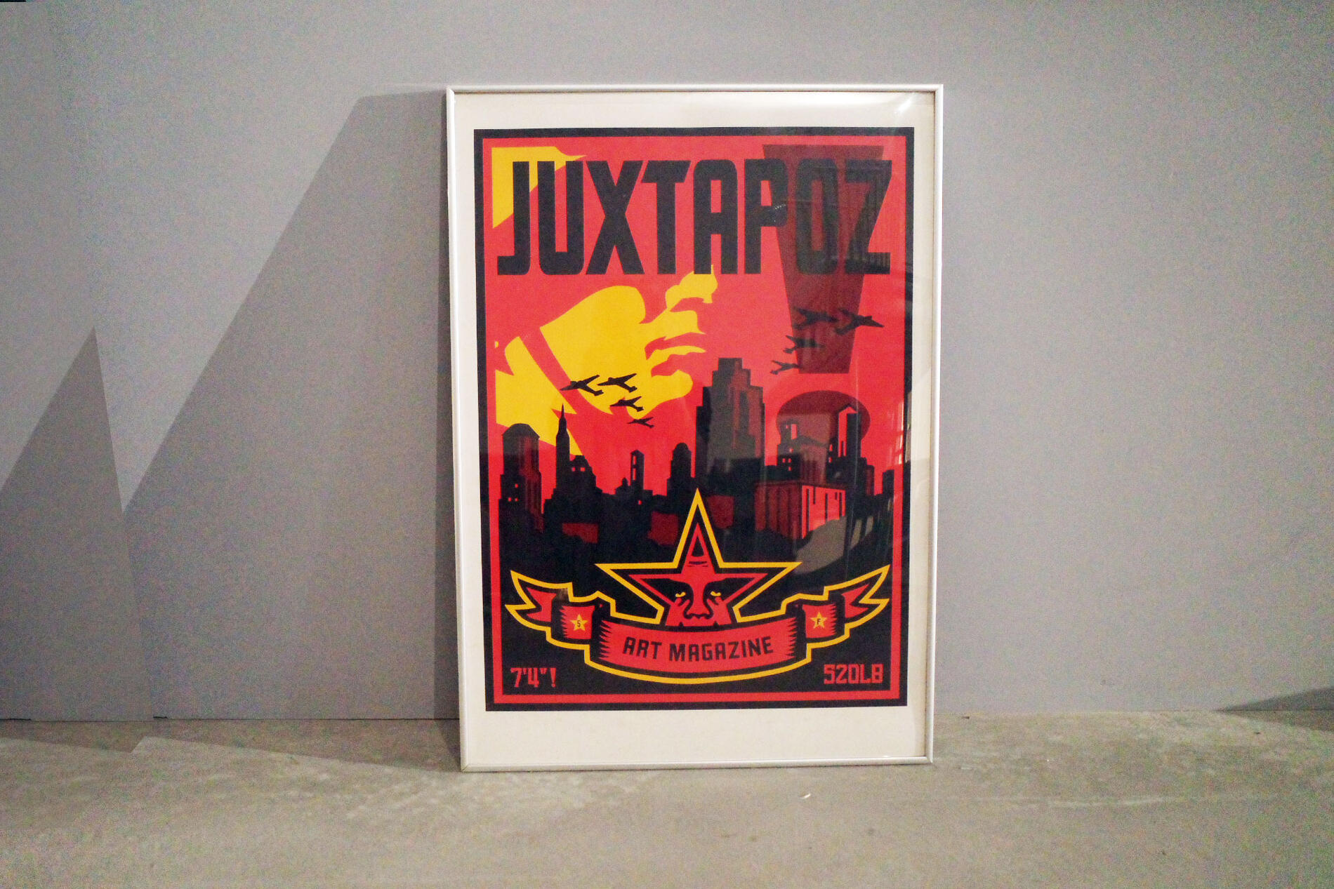 乐天商城 - Vintage/ヴィンテージ ビンテージ JUXTAPOZ - GIANT CITY OBAY/オービー フレーム付き オフセットプリント ミッドセンチュリー家具 シルクスクリーン リトグラフ 絵画 アートポスター アートパネル アートフレーム 額入り ストリートアート バンクシー ウォーホル【中古】