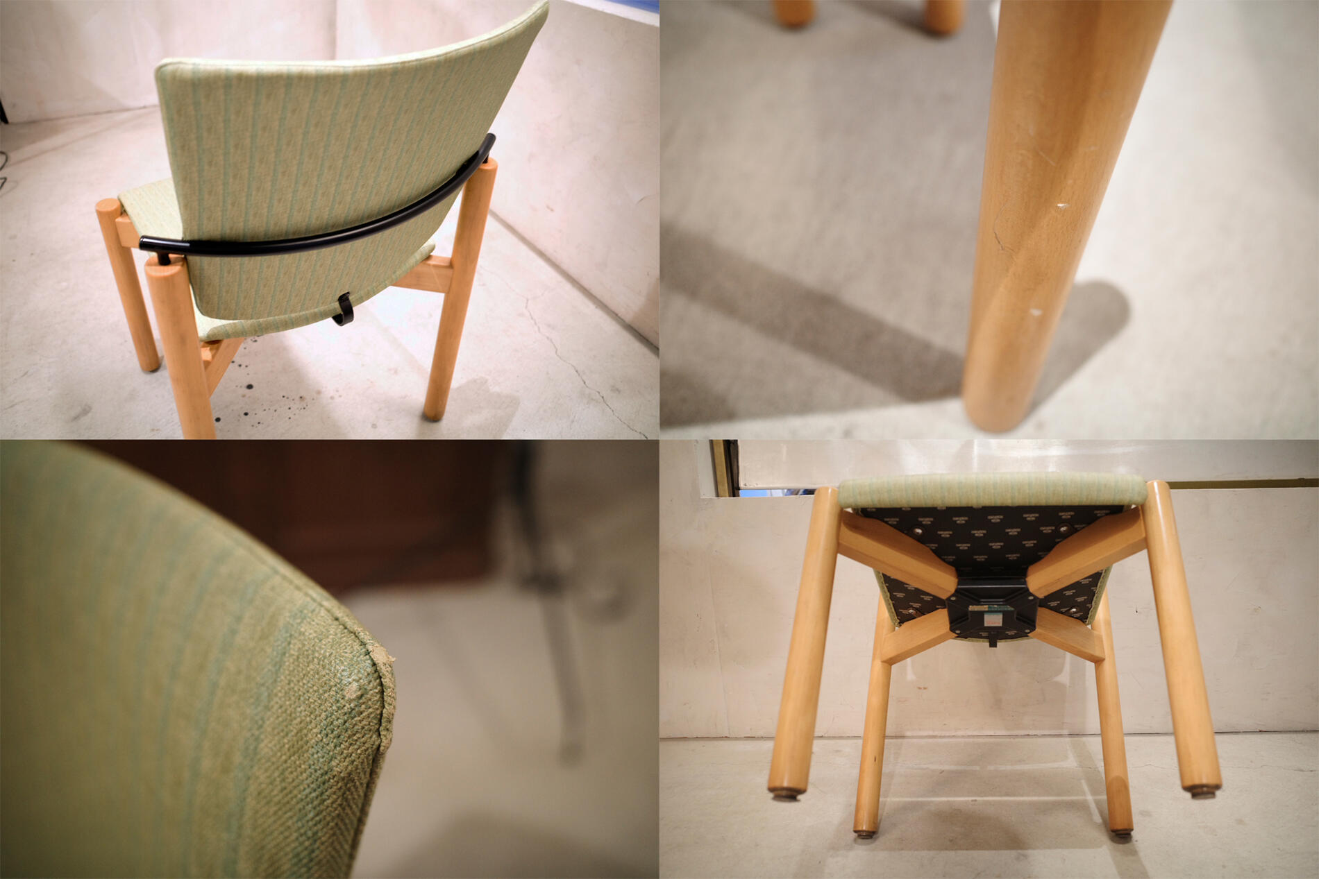 Vintage/ヴィンテージ 1980年代 Model 2400 Kusch & Co クッシュ & コーポレーション ドイツ Team Form AG houtoku/ホウトク ウッド 木製 スタッキングチェア Antique/アンティーク 家具 イス 椅子 Bruno Rey/ブルーノ レイ 日本 ダイニングチェア 複数入荷1脚【中古】 [2]