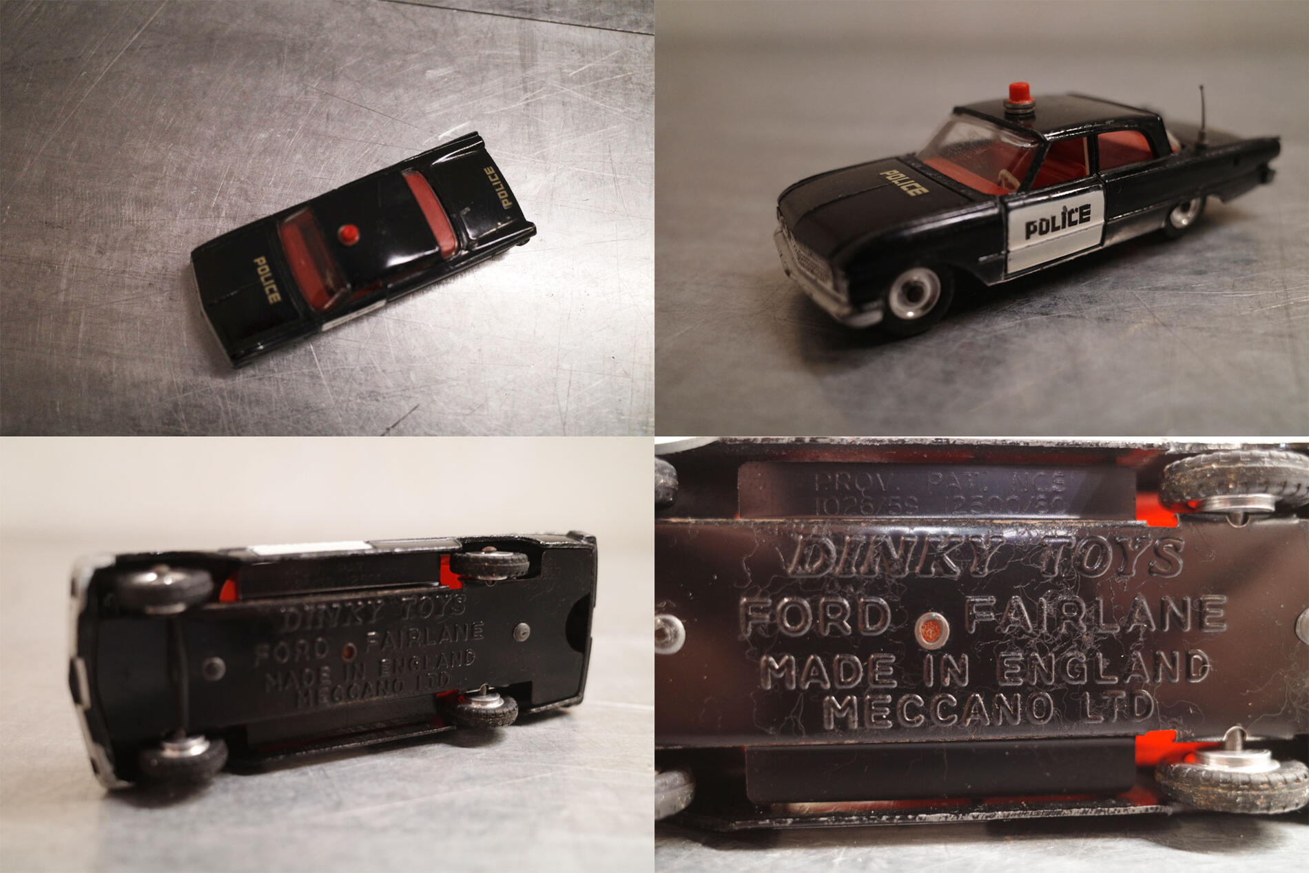 Vintage/������ơ��� DINKY TOYS/�ǥ��󥭡� �ȥ������� Made in ENGLAND/���󥰥����� Ford fairlane/�ե����� �ե����졼�� police MECCANO LTD �������㥹�� ���״����� �ߥ˥��� ���饷�å����� �� �ߥ˥��奢 ���֥��� ����ʪ ��ʪ Antique/����ƥ����� 018����š�