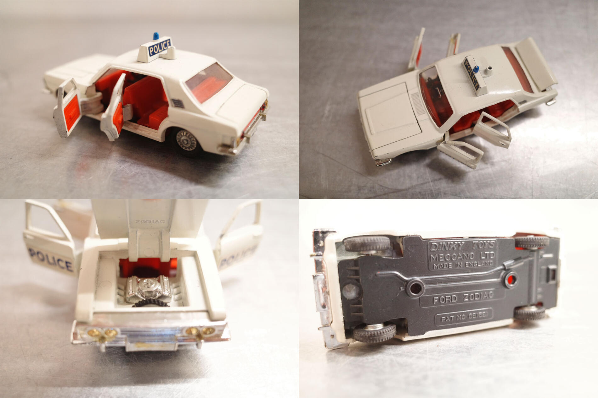 Vintage/������ơ��� DINKY TOYS/�ǥ��󥭡� �ȥ������� Made in ENGLAND/���󥰥����� Ford ZODIAC/�ե����� ���ǥ����å� police MECCANO LTD �������㥹�� ���״����� �ߥ˥��� ���饷�å����� �� �ߥ˥��奢 ���֥��� ����ʪ ��ʪ Antique/����ƥ����� 024����š�