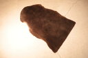 ムートン ラグマット ベージュ ブラウン 茶色 高級 シープスキン Vintage/ヴィンテージ 羊毛 アンティーク ロングヘアー 絨毯 カーペット 敷物 動物 オーストラリア ニュージーランド ブランケット M4【中古品】(3)