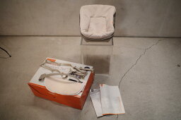 SALE Stokke/ストッケ Triptrapchair/トリップトラップチェア用備品 ニューボーンセット/Newbornset 子供イス ノルウェー生産 椅子 北欧家具 デザイナーズ 木製 ウッド 赤ちゃん ベビー グレー ダイニングチェア チャイルド チルドレン 高さ調節 子供から大人まで【中古】