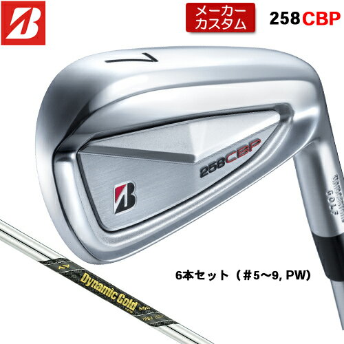 BRIDGESTONE - 【メーカーカスタム】 ブリヂストン 258CBP アイアン 6本セット(#5-PW) 右用 Dynamic Gold MID TOUR ISSUE スチールシャフト 【 2025年モデル 】 BRIDGESTONE GOLF Bシリーズ カスタムクラブ 受注生産 アイアン 【 ブリヂストン アイアン 】
