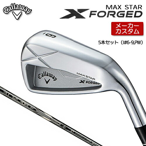 乐天商城 - 【メーカーカスタム】 キャロウェイ X FORGED MAX STAR アイアン 5本セット (#6-PW) 右用 RECOIL DART 6T for CW カーボンシャフト [ 日本正規品 ] 【 2025年モデル 】 Callaway エックスフォージド マックススター カスタムクラブ 【 キャロウェイ アイアン 】
