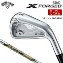 【 メーカーカスタム 】 キャロウェイ X FORGED MAX アイアン 5本セット (#6-PW) 右用 Dynamic Gold EX TOUR ISSU...