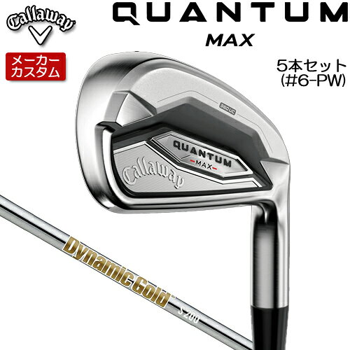 乐天商城 - 【メーカーカスタム】 キャロウェイ クアンタム マックス アイアン 5本セット(#6-PW) 右用 Dynamic Gold HT スチールシャフト [日本正規品] 【 2026年モデル 】 Callaway QUANTUM MAX IR カスタムクラブ 【 キャロウェイ アイアン 】