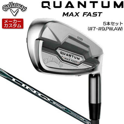 Other - 【メーカーカスタム】 キャロウェイ クアンタム マックス ファスト アイアン 5本セット(#7-#9、PW、AW) 右用 LIN-Q GREEN 40 for Callaway シャフト [日本正規品] 【 2026年モデル 】 Callaway QUANTUM MAX FAST IR カスタムクラブ セット 【 キャロウェイ アイアン 】