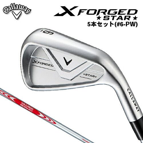 【メーカーカスタム】 キャロウェイ X FORGED STAR アイアン 5本セット(#6-PW) 右用 N.S.PRO MODUS3 TOUR 110 スチールシャフト [日本正規品] 【 2026年モデル 】 Callaway エックスフォージド スター アイアンセット 【 キャロウェイ アイアン 】