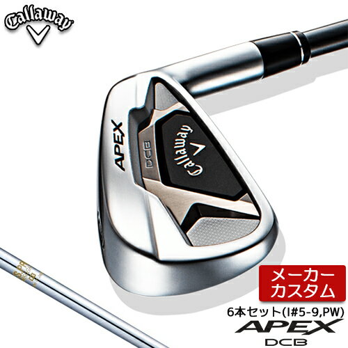 【メーカーカスタム】Callaway【キャロウェイ】 APEX DCB 2021 アイアン 6本セット(#5-PW) N.S.PRO 850GH スチールシャフト [日本正規品][エイペックス]【2021年モデル】【キャロウェイ アイアン】