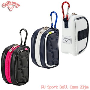 callaway 【キャロウェイ】 PU スポーツ ボールケース PU Sport Ball Case 23JM レディース 【2023年モデル】 ゴルフボール ポーチ バッグ ホルダー かわいい おしゃれ