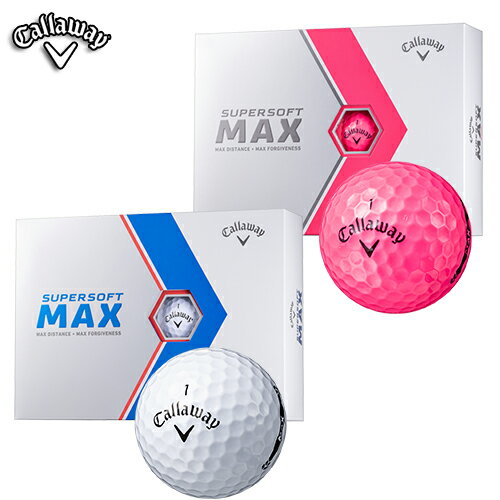 Callaway 【キャロウェイ】 SUPERSOFT MAX スーパーソフト マックス ボール (1ダース：12球) 【2023年モデル】 ゴルフボール 【キャロウェイ ボール】 【送料無料(一部地域除く)】