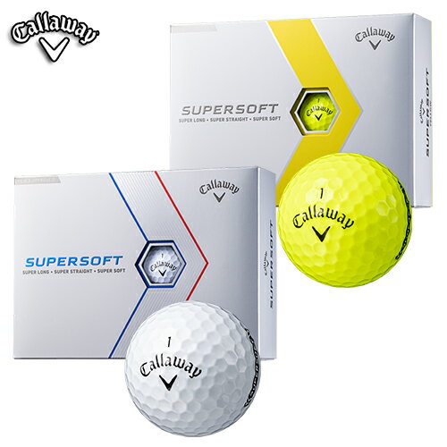 Callaway 【キャロウェイ】 SUPERSOFT スーパーソフト ボール (1ダース：12球) 【2023年モデル】 ゴルフボール 【キャロウェイ ボール】