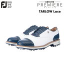 FOOTJOY DRYJOYS PREMIERE TARLOW Lace 2021 メンズ ゴルフ シューズ 53929 ホワイト/ネイビー (W)ドライジョイズ プレミア ターロ レース