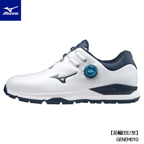 MIZUNO【ミズノ】GENEM ジェネム 010 スパイクレス Boa ボア ゴルフ シューズ 51GM200014【足幅EEE/3E】【2020年モデル】