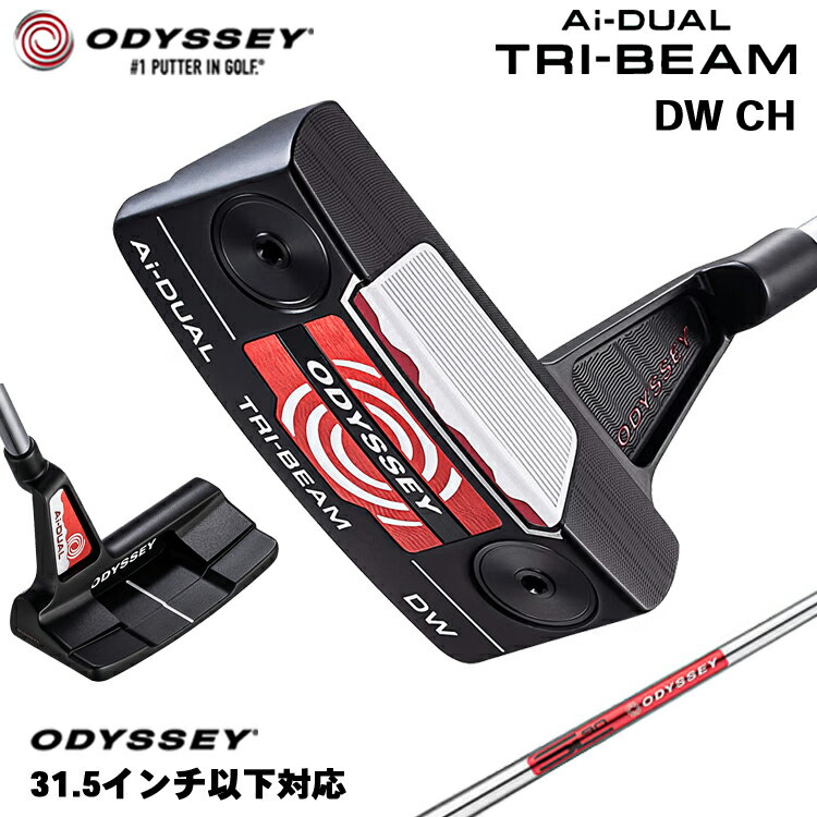 Other - 【メーカーカスタム】 オデッセイ Ai-DUAL TRI-BEAM DW CH パター 右用 STROKE LAB 90 スチールシャフト [31.5インチ以下対応] 日本正規品 【 2026年モデル 】 ダブルワイド クランクホーゼル 【 オデッセイ パター 】