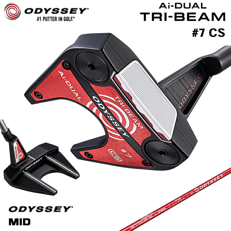Other - 【メーカーカスタム】 オデッセイ Ai-DUAL TRI-BEAM #7 CS パター 右用 STROKE LAB 70 シャフト (レッド) [Odyssey MID][タイプB] 日本正規品 【 2026年モデル 】 セブン センターシャフト 【 オデッセイ パター 】