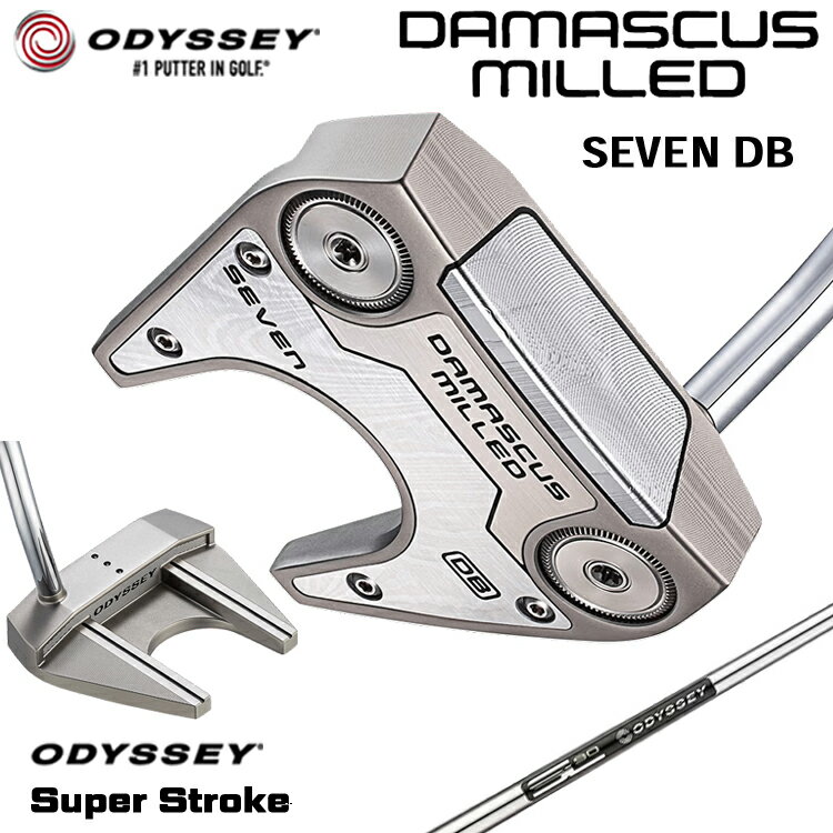 Other - 【メーカーカスタム】 オデッセイ DAMASCUS MILLED SEVEN DB パター 右用 STROKE LAB 90 for DMC MLDスチールシャフト [SUPER STROKE] 日本正規品 【 2026年モデル 】 Odyssey ダマスカス ミルド #7 セブン ダブルベント ツノ型 【 オデッセイ パター 】