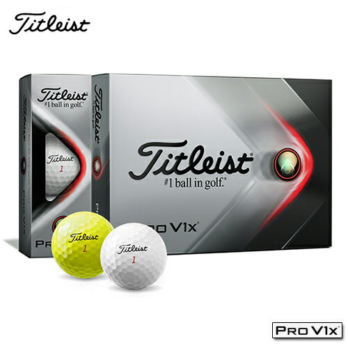 Titlest【タイトリスト】 PRO V1x 2021 ゴルフ ボール (12球)【2021年モデル】