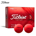 Titleist 【タイトリスト】 TruFeel トゥルーフィール ゴルフボール 1ダース 12球 【2022年追加カラー】 マットレッド その1