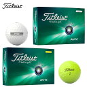 Titleist 【 タイトリスト 】 AVX ゴルフ ボール 1ダース(12球) 【 2024年モデル 】 エイブイ エックス ゴルフ用品 【 タイトリスト ボール 】