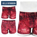 HELLO DENIMOON デニムーン ボクサーパンツ メンズ 蒸れない 伸びる 綿 下着 ブランド おしゃれ 締め付けない 派手 人気 おすすめ デニム プ...
