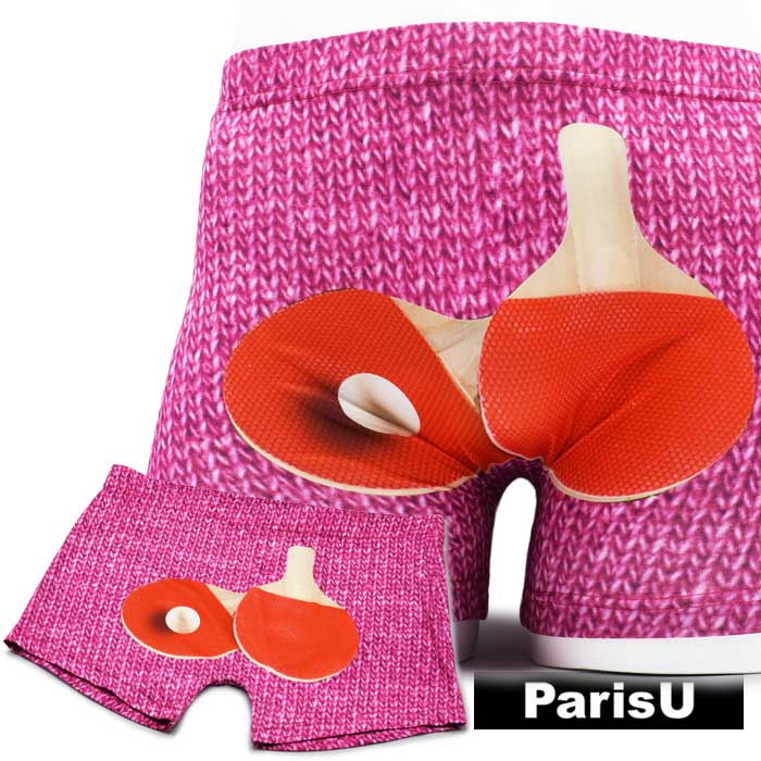 【卓球 部活 ボール】 おもしろ 派手 ボクサーパンツ メンズ F 蒸れない 伸びる 大きいサイズ 綿 下着 ブランド おしゃれ 締め付けない おすすめ 人気 プレゼント かわいい かっこいい 誕生日 スポーツ 柄 春 夏 秋 冬 敬老 父の日 ピンク ParisU パリスユー p0036