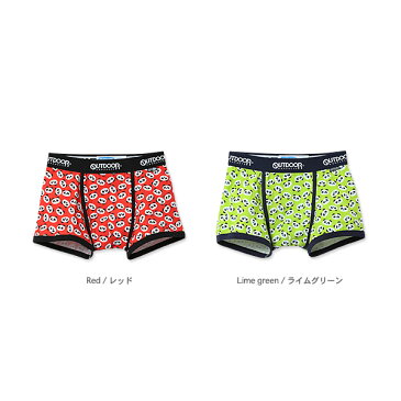 OUTDOOR PRODUCTS アウトドアプロダクツ パンダボクサーパンツ メンズ 前閉じ レッド/ライムグリーン M/L AC8011B113
