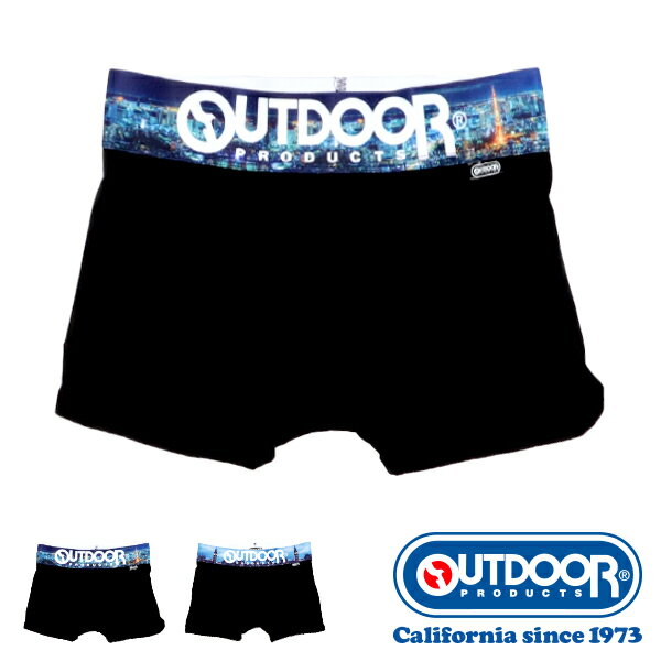 楽天UNDER WONDEROUTDOOR PRODUCTS（アウトドアプロダクツ） ブラック夜景ゴムボクサーパンツ メンズ 前閉じ 東京/ ロンドン S/M/L/LL AD8011B121