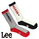 Lee(リー) ロング丈ロックスターソックス 2足セット メンズ アソートA 25-27cm AD8051A211(4)