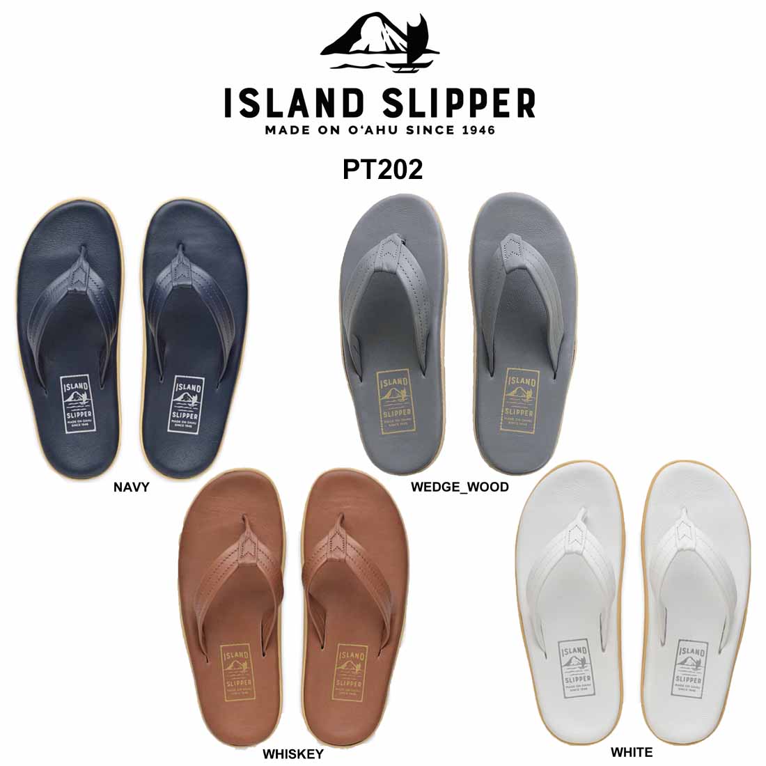 ISLAND SLIPPER(アイランドスリッパ)ユニセックス レザー ビーチサンダル ハワイ発 PT202