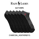POLO RALPH LAUREN(ポロ ラルフローレン)メンズ ショート ソックス 6足セット 男性用靴下 827149PK