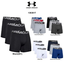 アンダーアーマー ボクサーパンツ メンズ UNDER ARMOUR(アンダーアーマー)ボクサーパンツ コットン 6インチ 3枚セット メンズ 下着 1363617