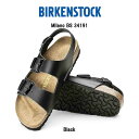 BIRKENSTOCK(ビルケンシュトック)ミラノ サンダル ストラップ アンクル レザー ブラック 黒 レギュラー ユニセックス ビルケン Milano Re...