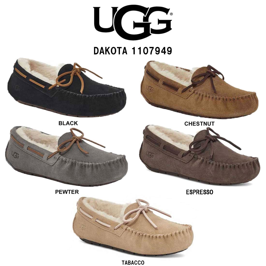 UGG(アグ)レディース ムートン シューズ モカシン ダコタ DAKOTA 1107949