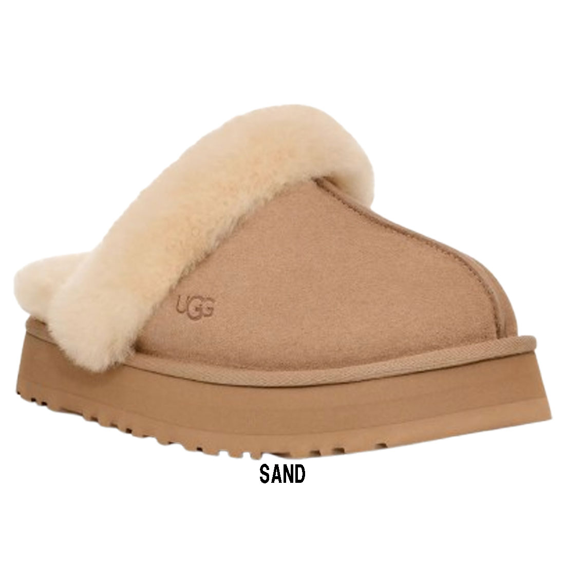 UGG(アグ)レディース ムートン スリッパ 厚底 サンダル ルームシューズ DISQUETTE Slipper 1122550