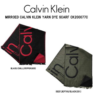 (SALE)Calvin Klein(カルバンクライン)ck マフラー 冬物 小物 アクセサリー スカーフ メンズ MIRROED CALVIN KLEIN YARN DYE SCARF200077C