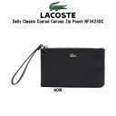 (SALE)LACOSTE(ラコステ)ポーチ レディース Daily Classic Coated Canvas Zip Pouch NF3423DC