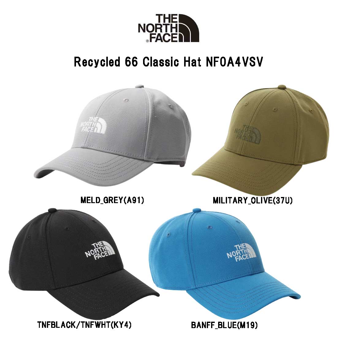 THE NORTH FACE(ザノースフェイス)キャップ 帽子 小物 アクセサリー オシャレ Recycled 66 Classic Hat NF0A4VSV