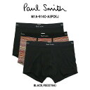 Paul Smith(ポールスミス)ボクサーパンツ 前閉じ 3枚セット アソート ロゴ マルチカラー ブラック お買得パック ギフト メンズ 男性用 下着 M1...