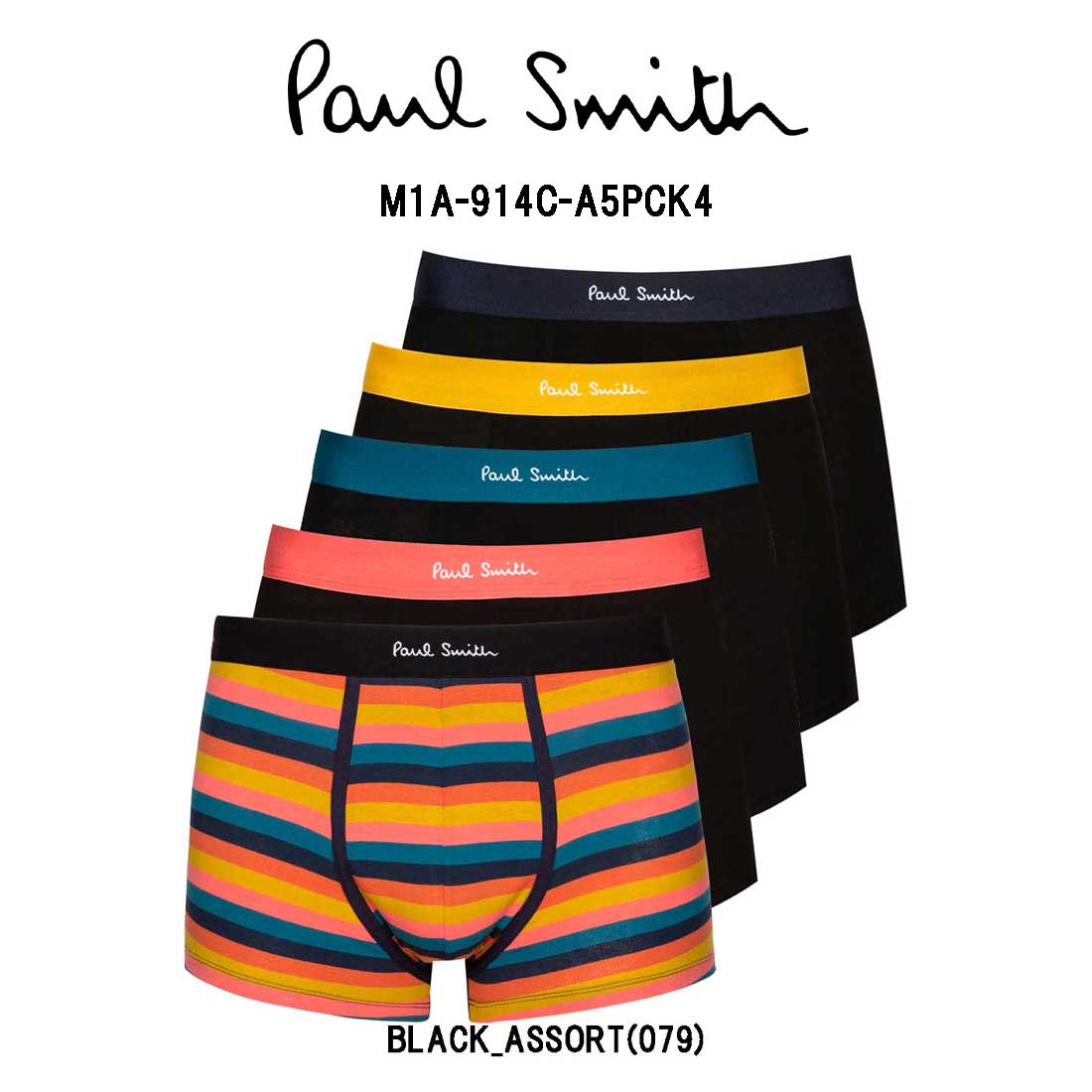 Paul Smith(ݡ륹ߥ)ܥѥ 5祻å ѥå ե  ʡ  Ѳ M1A-914C-A5PCK4