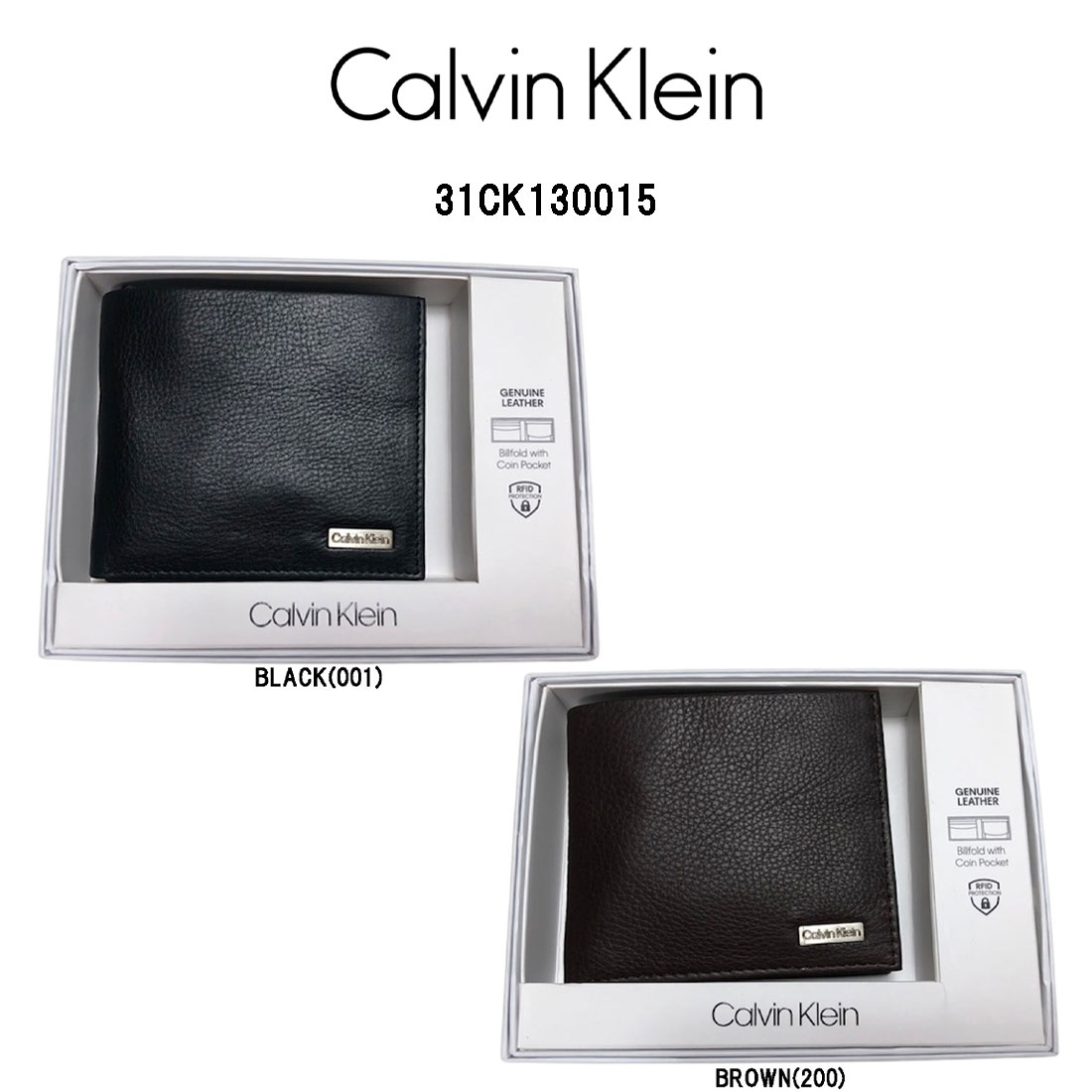 カルバンクライン 財布（メンズ） Calvin Klein(カルバンクライン)ck 二つ折財布 小銭入れ付 本革 小物 ビジネス カジュアル メンズ 31CK130015