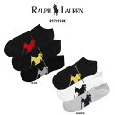 楽天UNDIE楽天市場店POLO RALPH LAUREN（ポロ ラルフローレン）メンズ ショート ソックス カジュアル 3足セット 男性用靴下 827025PK